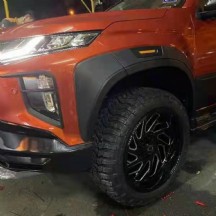 Ducki Mitsubishi L200 2019 ve Sonrası Tek Depo Işıklı Mat Siyah Dodik (ABS Plastik)